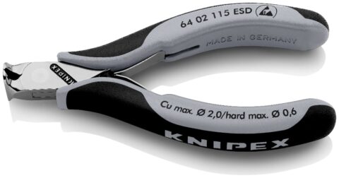 64 02 115 ESD<br>Electronics End Cutting Nippers ESD